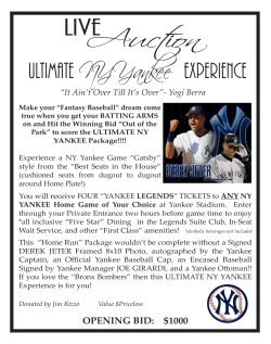 Gala Live Auction YANKEES - Rutherford Public Library Foundation