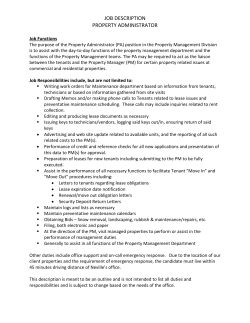 Property Administrator 10-16-13