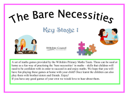 Bare Necessity KS1 - Wellington Primary Academy
