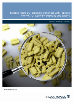 Meeting Future SO₂ Emission Challenges with