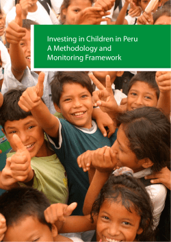 Investing in Children in Peru