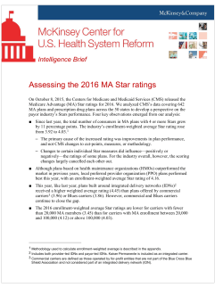 Assessing the 2016 MA Star ratings