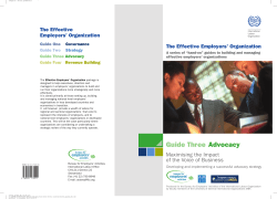 Guide Three Advocacy