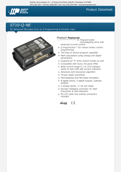 ST10-Q-NE - Servo Systems Co.