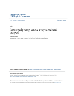 Partitioned pricing: can we always divide and prosper?