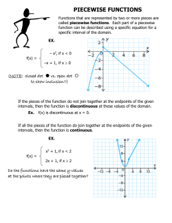 piecewise functions