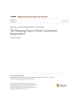 The Maturing Nature of State Constitution
