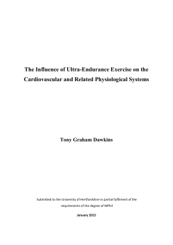 The Influence of Ultra-Endurance Exercise on the Cardiovascular