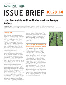 Land Ownership and Use Under Mexico`s Energy Reform