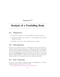 Analysis of a Freefalling Body