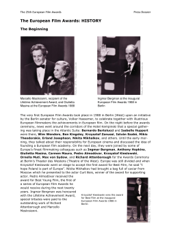 PressPack_The 25th European Film Awards