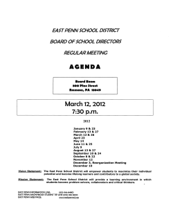 March 12, 2012 - East Penn School District