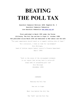 beating the poll tax