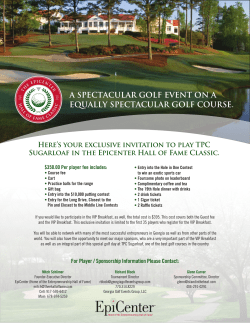A SPECTACULAR GOLF EVENT ON A