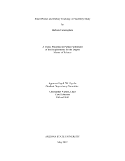 Smart Phones and Dietary Tracking: A Feasibility Study by Barbara