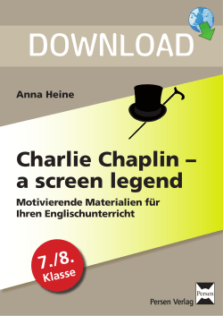 Charlie Chaplin &ndash; a screen legend