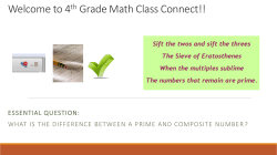 Prime and Composite Numbers