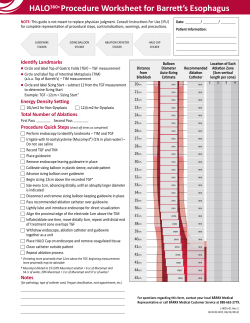 HALO360+Procedure Worksheet for Barrett`s