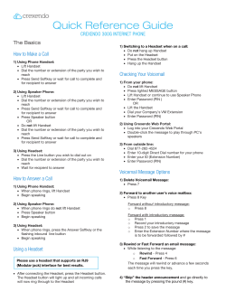 Quick Reference Guide