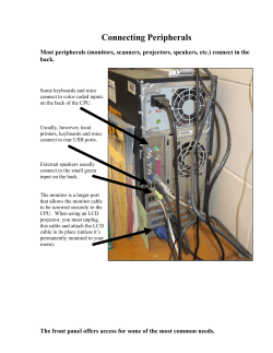 Connecting Peripherals