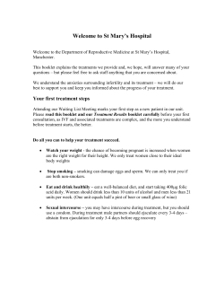 St Mary`s Patient Information Booklet