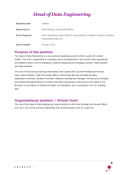 Head of Data Engineering