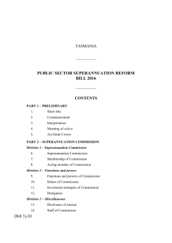 public sector superannuation reform bill 2016