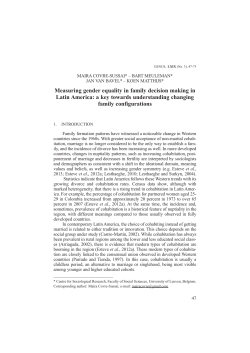 Measuring gender equality in family decision making in Latin