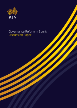 Governance Reform Discussion Paper
