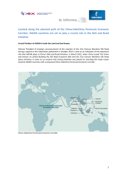 Located along the planned path of the China