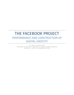 the facebook project - IDEALS @ Illinois