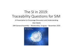 The SI in 2019 - Inter-American Metrology System (SIM)