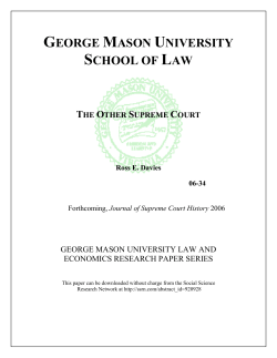 The Other Supreme Court - George Mason University