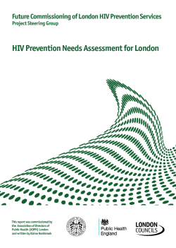 HIV Prevention Needs Assessment for London