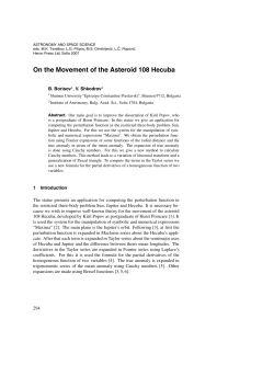 On the Movement of the Asteroid 108 Hecuba