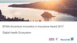 EFMA-Accenture Innovation in Insurance Award 2017 Digital Health