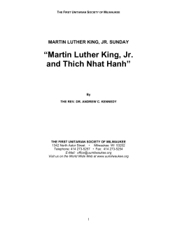 Martin Luther King, Jr. and Thich Nhat Hanh