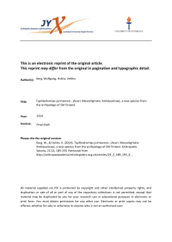 This is an electronic reprint of the original article. This reprint may