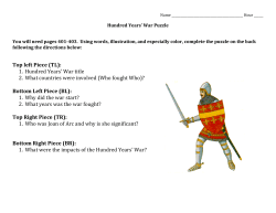Hundred Years` War Puzzle
