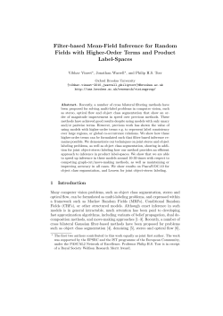 Filter-based Mean-Field Inference for Random