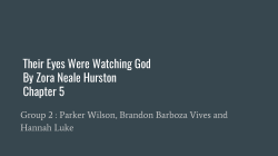 Their Eyes Were Watching God By Zora Neale Hurston Chapter 5