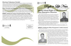 Summer 2008 - Rhode Island Right to Life