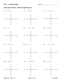 M-400 1-3 HW Basic Graphs