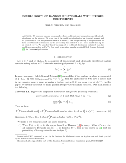 Double roots of random polynomials with integer coefficients