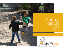 Annual Report - Giraffe Laugh