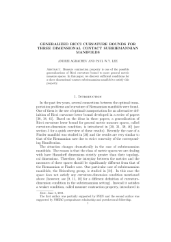 GENERALIZED RICCI CURVATURE BOUNDS FOR THREE