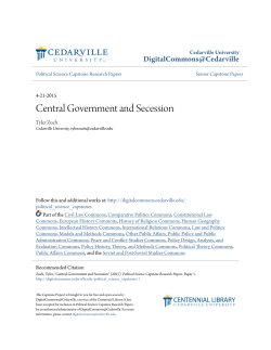 Central Government and Secession