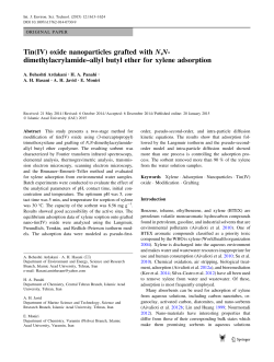 Tin(IV) oxide nanoparticles grafted with N,N