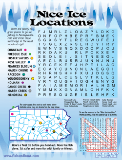 Nice Ice Locations - Fish and Boat Commission