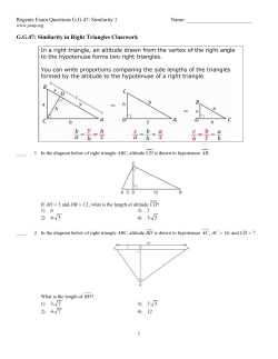 G.G.47: Similarity in Right Triangles Classwork